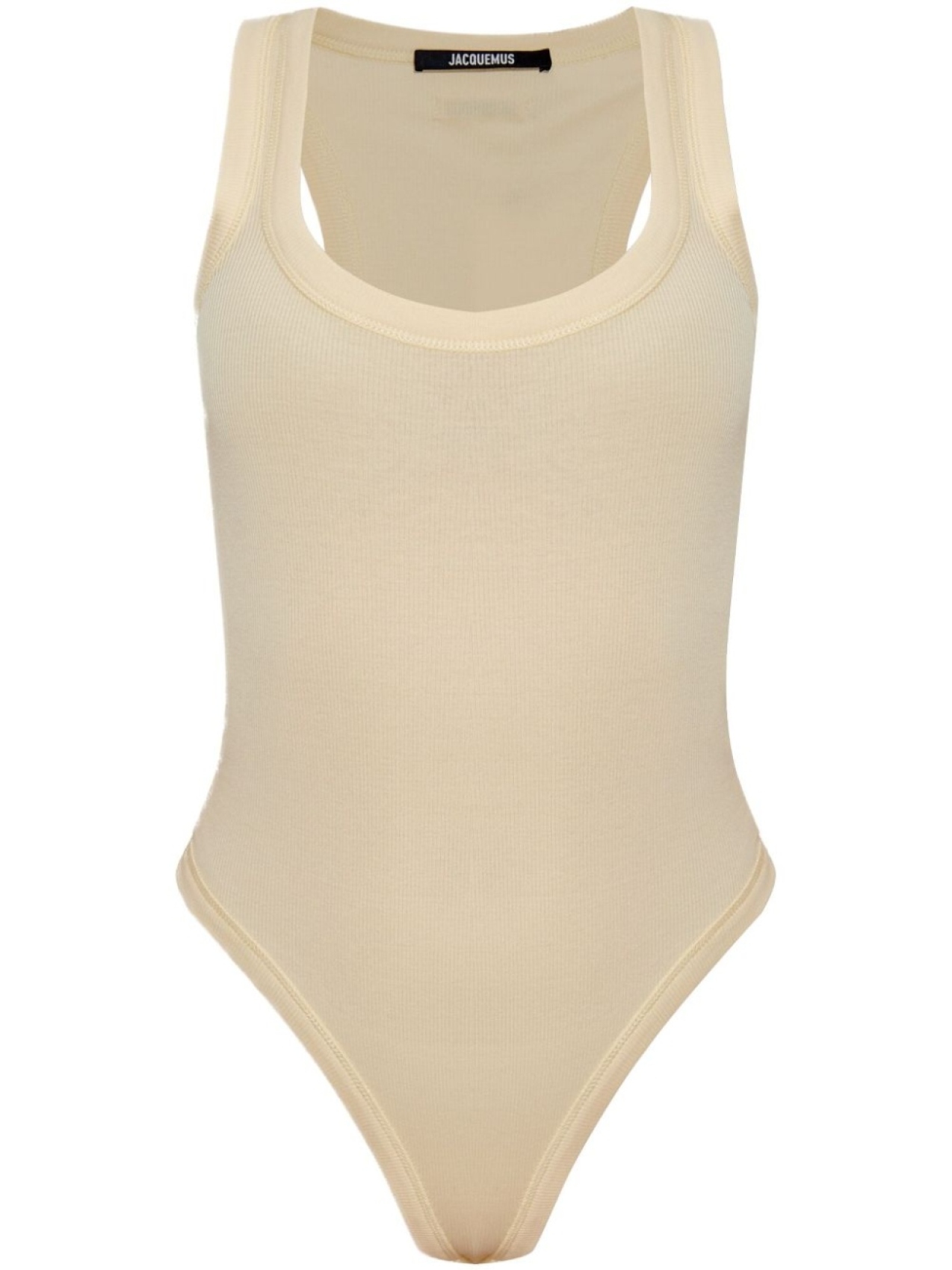 

Jacquemus боди The Gros Grain, нейтральный