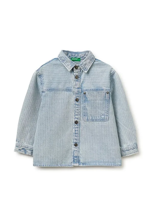 Джинсовая куртка в полоску United Colors Of Benetton, Blue