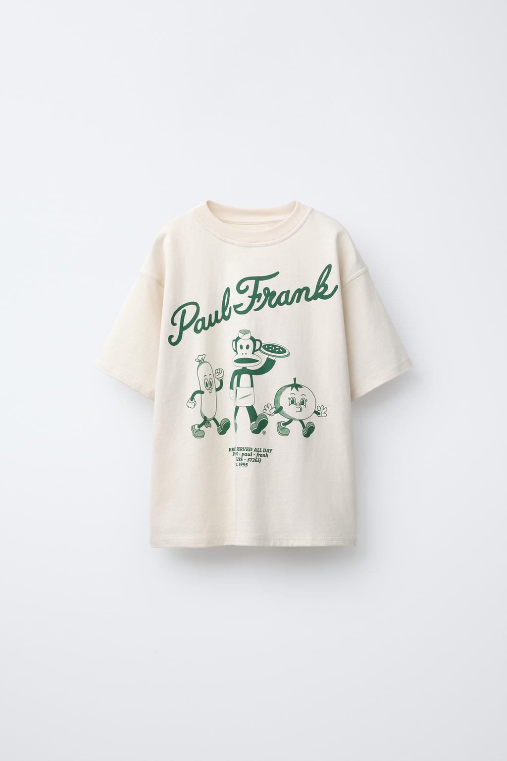

Футболка с принтом paul frank ZARA, светло-зеленый
