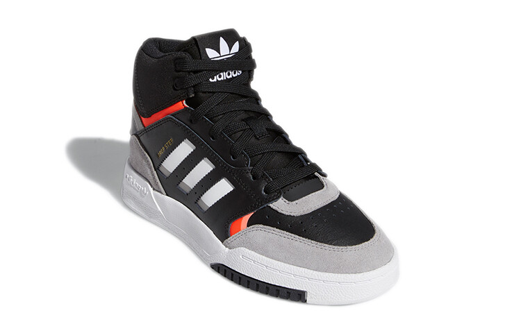 Кроссовки для скейтбординга Drop Step Kids GS Mid-top черные/серые/белые Adidas Originals — фото 3