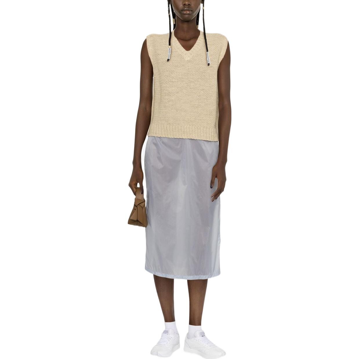 Юбка прямая Maison Margiela, серый — фото 2