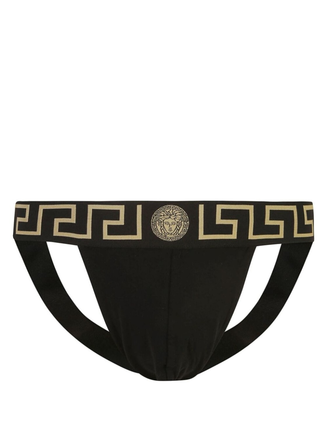 

Versace трусы-джоки с узором Greca, черный