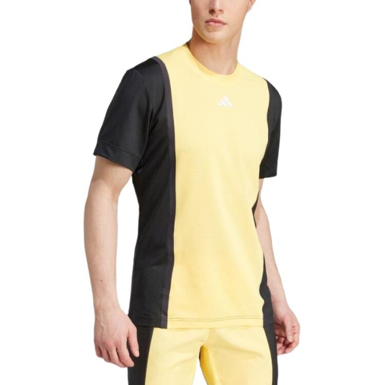 Футболка HEAT.RDY Pro мужская желтая Adidas, желтый — фото 4