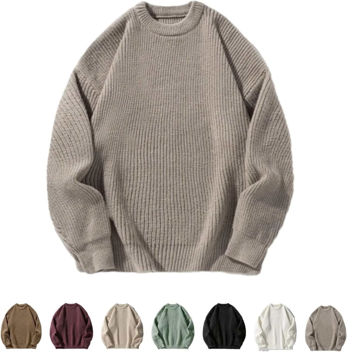 

Мужской свитер Vintage Grandpa, Casual Thermal, Crew Neck GHTRHSB