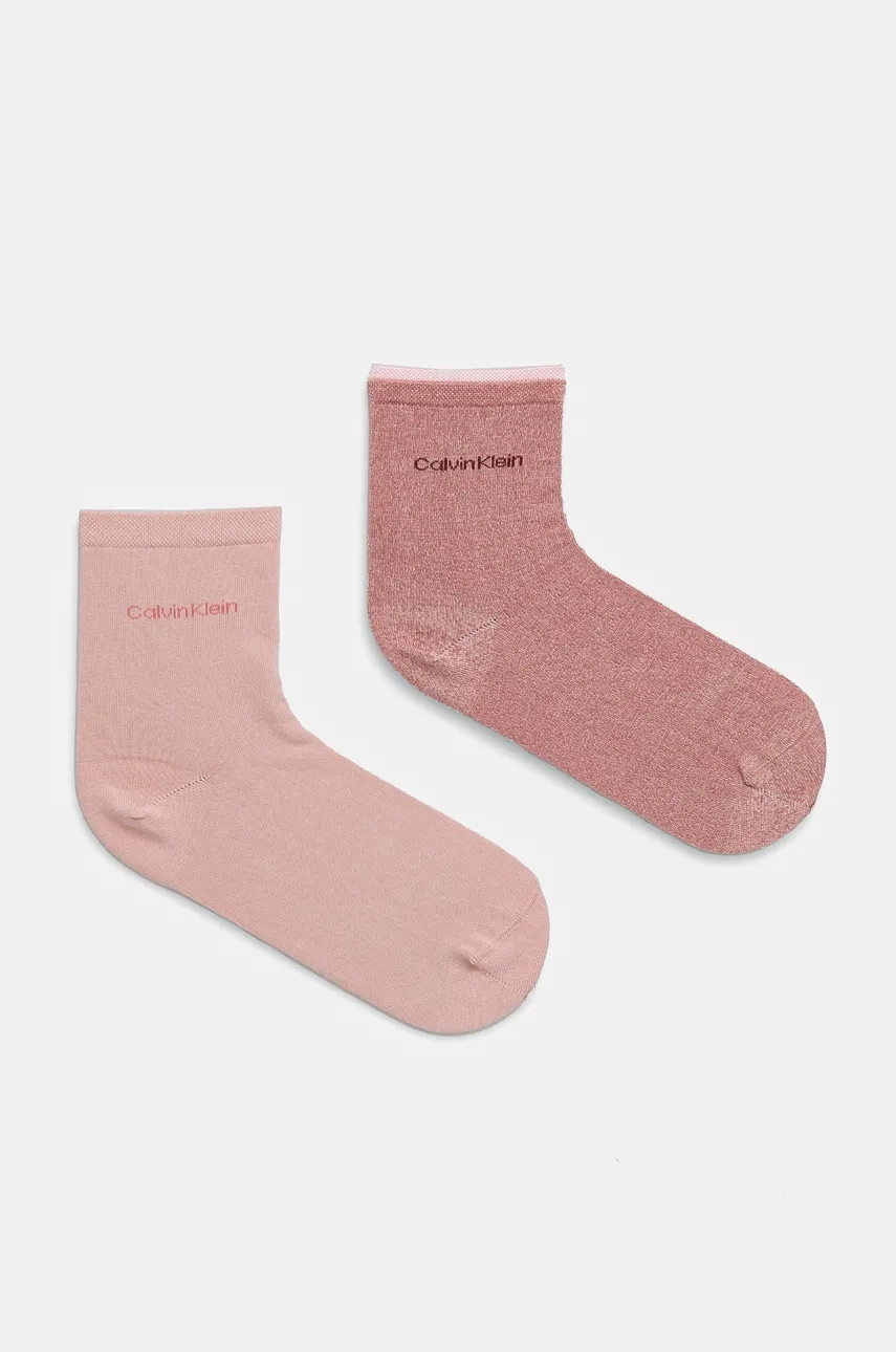 

2 упаковки носков Calvin Klein, розовый