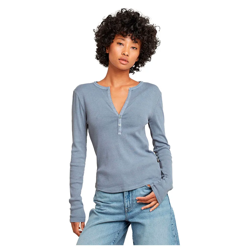 

Футболка G-Star Deep Slim Long Sleeve V Neck, синий