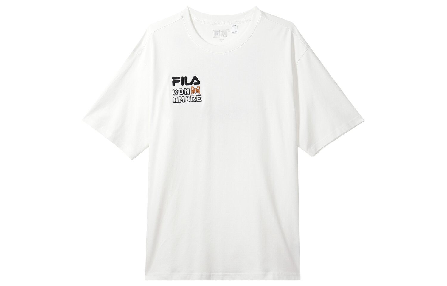 

Футболка унисекс Cloud White Fila, цвет Cloud White