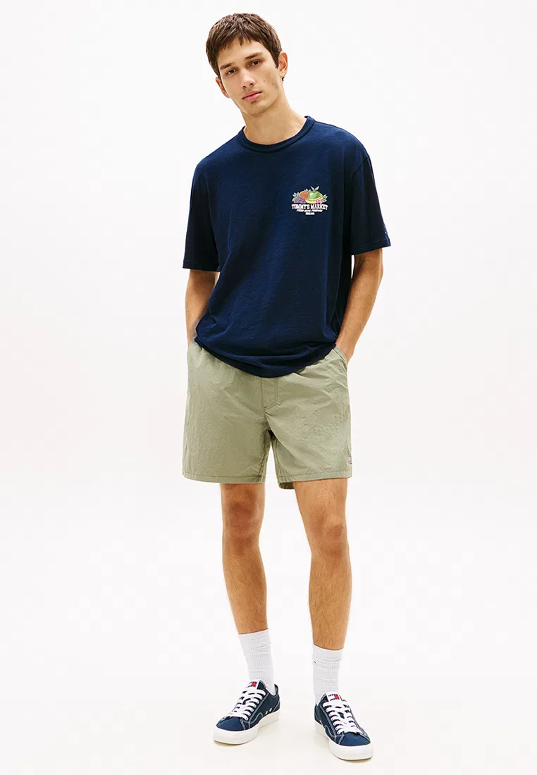 Футболка с коротким рукавом, свободный крой, Tommy Jeans Tommy Hilfiger, темно-синий — фото 4