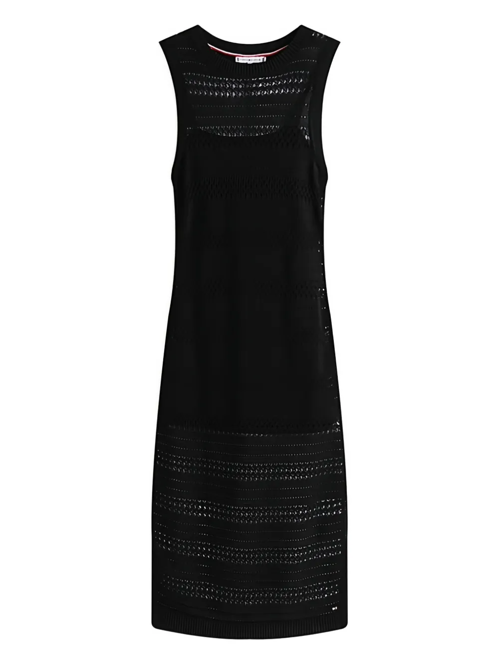 

Платье миди в технике кроше Tommy Hilfiger, черный