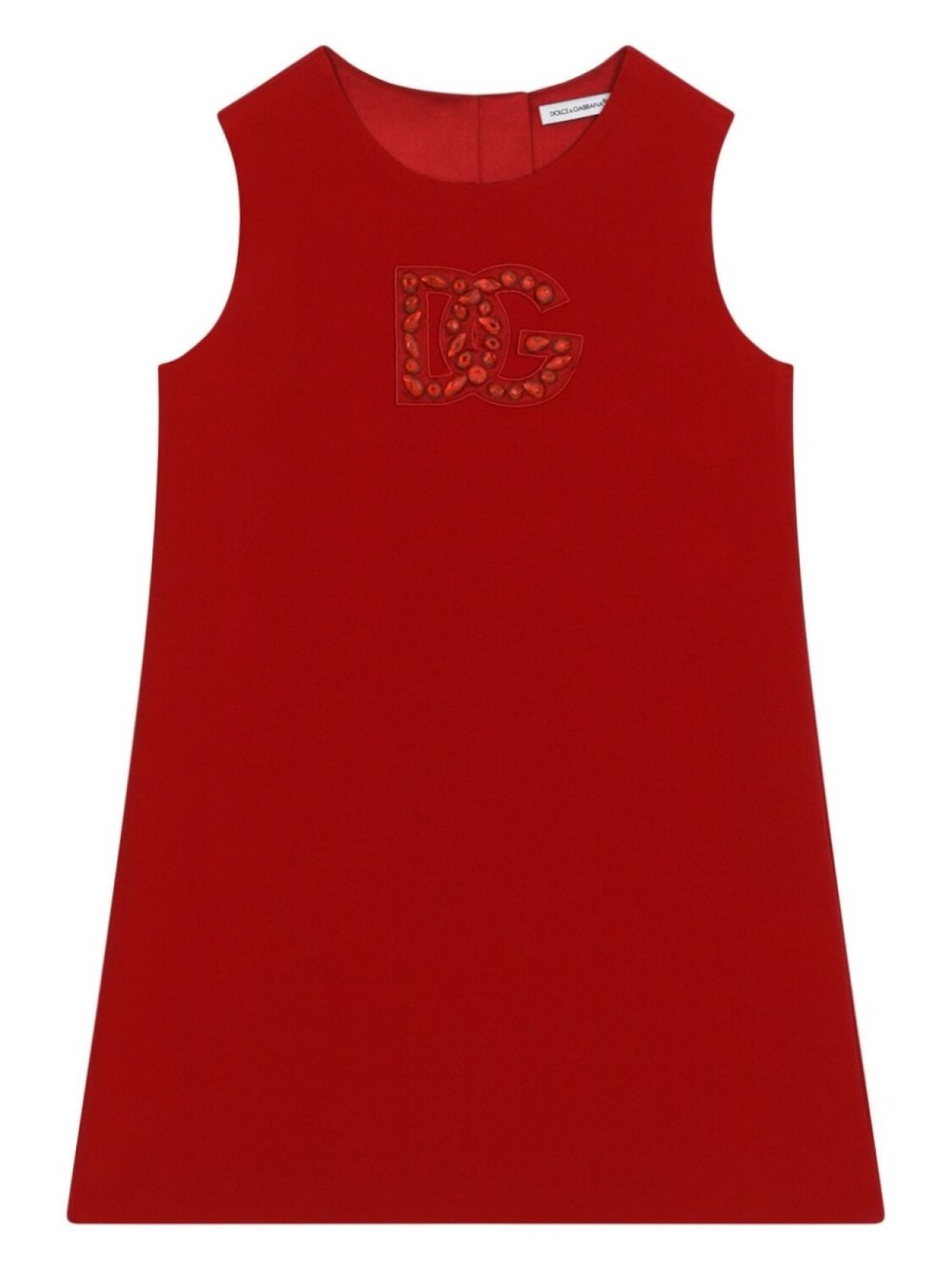 

Dolce & Gabbana платье миди А-силуэта с логотипом, красный