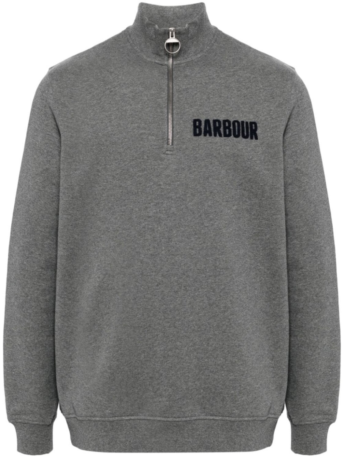 

Barbour толстовка Cotes с воротником на молнии, серый