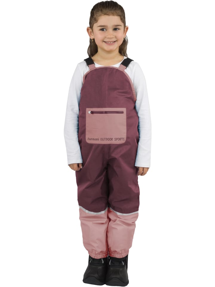 Normani Outdoor Sports Детские непромокаемые штаны на подтяжках в Бордо — фото 4