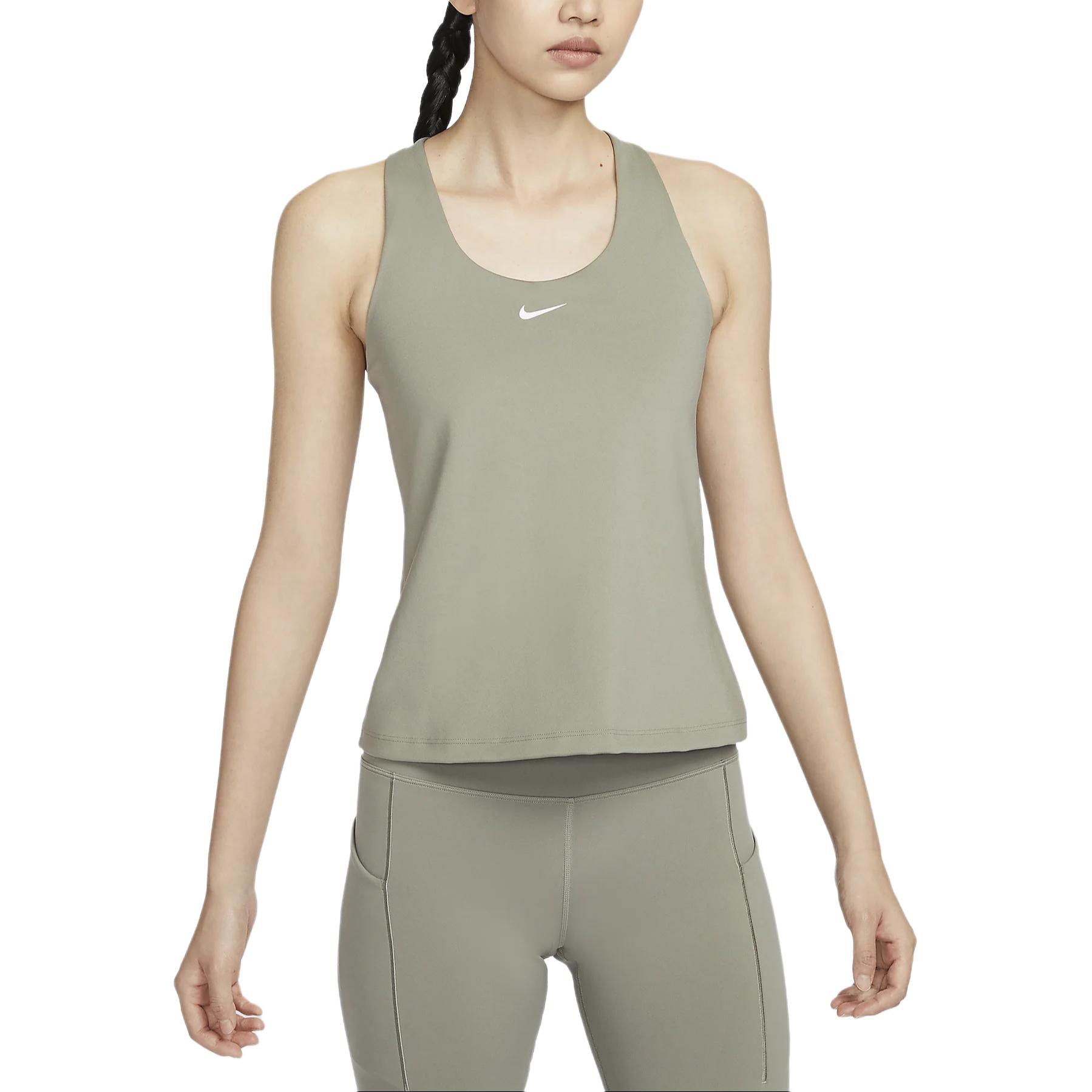 

Nike Женская майка SwooshDri Fit, светло-зеленая, милитари