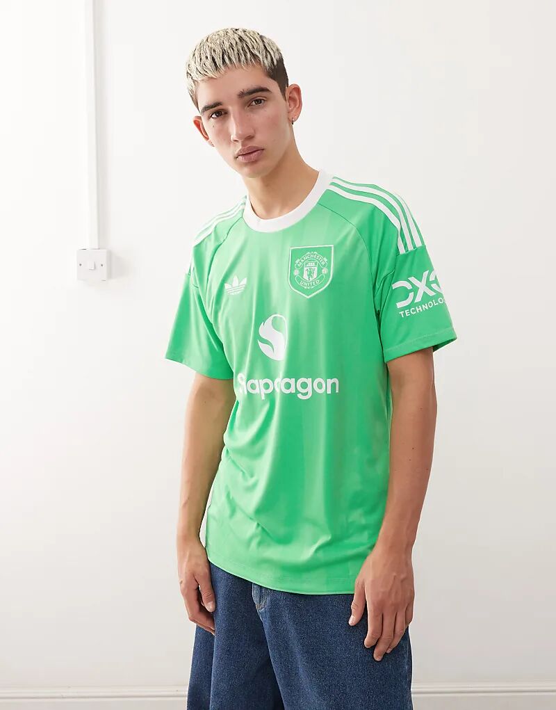 

Футболка вратаря «Манчестер Юнайтед» Adidas в зеленом цвете