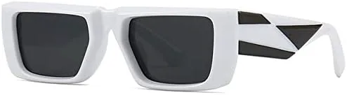 

Мужские и женские солнцезащитные очки для путешествий, винтажные, ретро, ​​с защитой от УФ-излучения UV400, прямоугольные женские солнцезащитные очки MTZJH, 1