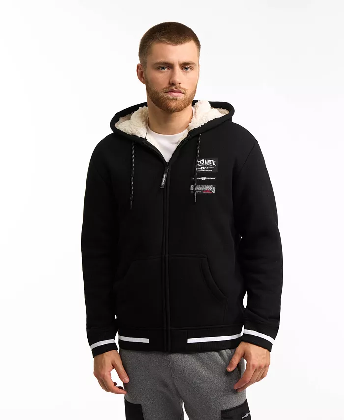 

Мужская утепленная худи Unique Sherpa Ecko Unltd, черный