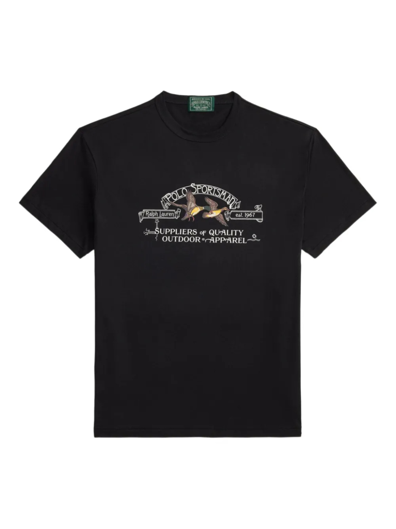 

Футболка с графическим принтом Polo Ralph Lauren, черный