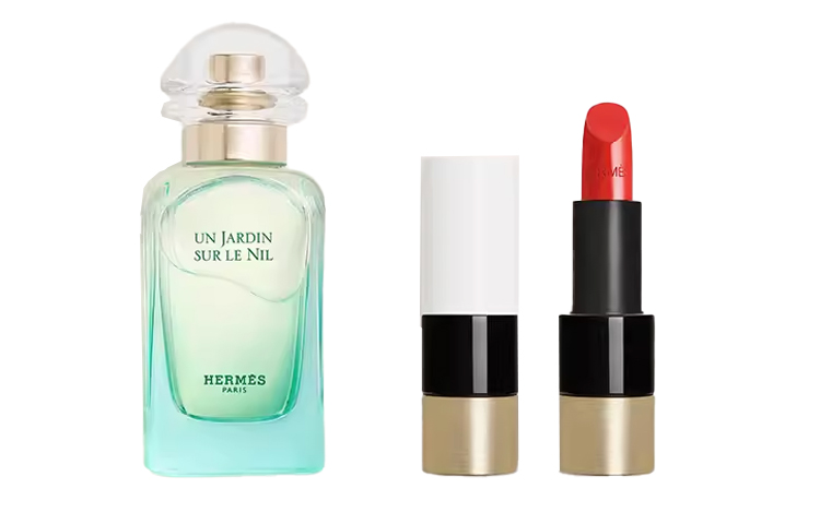 Набор парфюмерной воды nile garden perfume satin shine lipstick с цветочно-фруктовым ароматом HERMES — фото 3