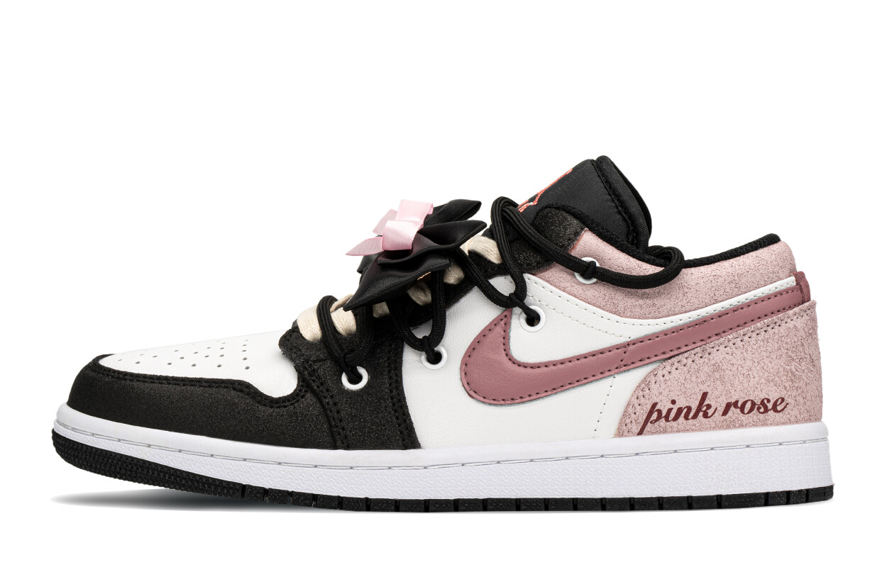 

Jordan Air Jordan 1 винтажные баскетбольные кроссовки женские, Black/Pink
