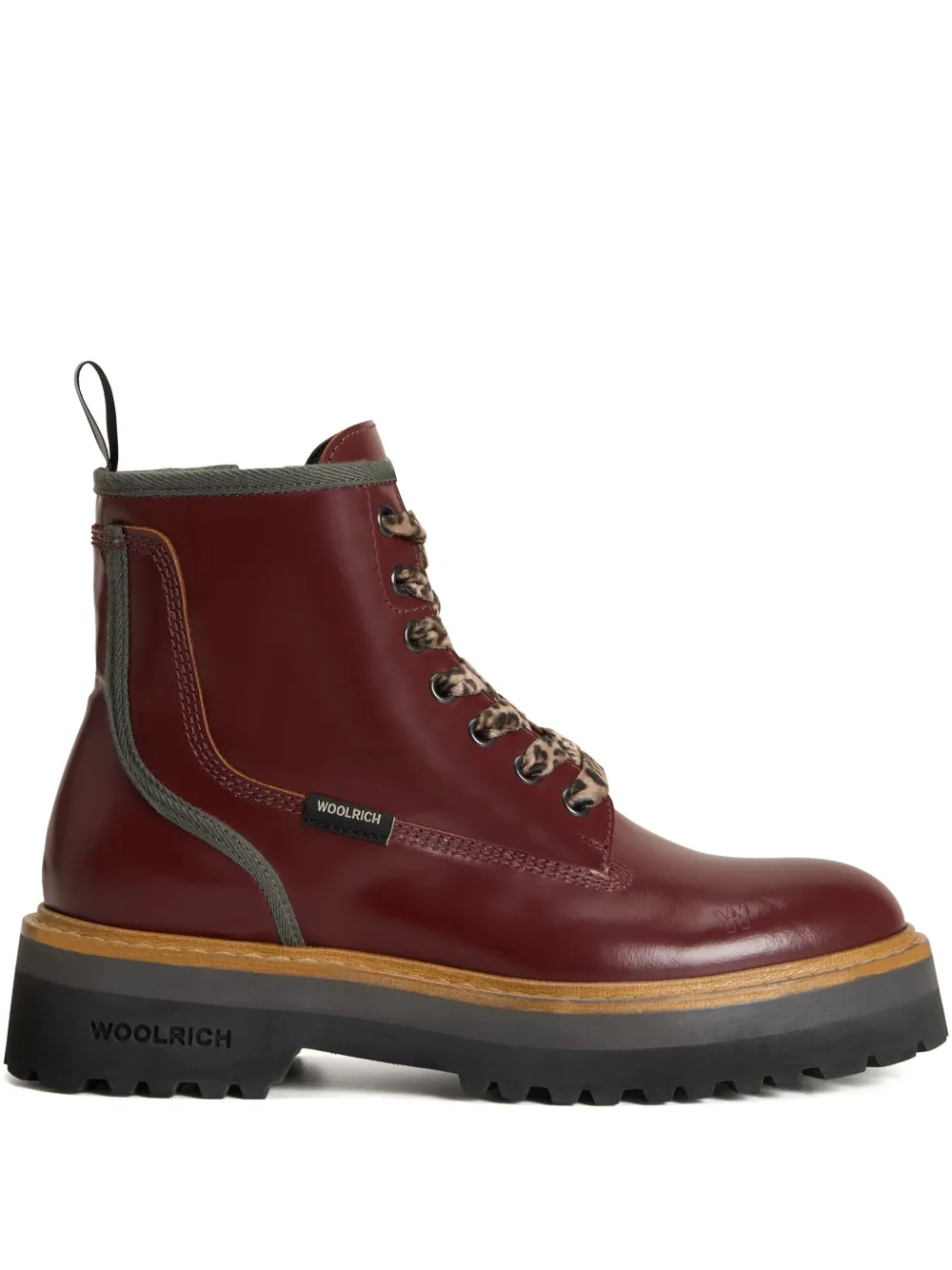 Ботинки Main в стиле милитари WOOLRICH, красный