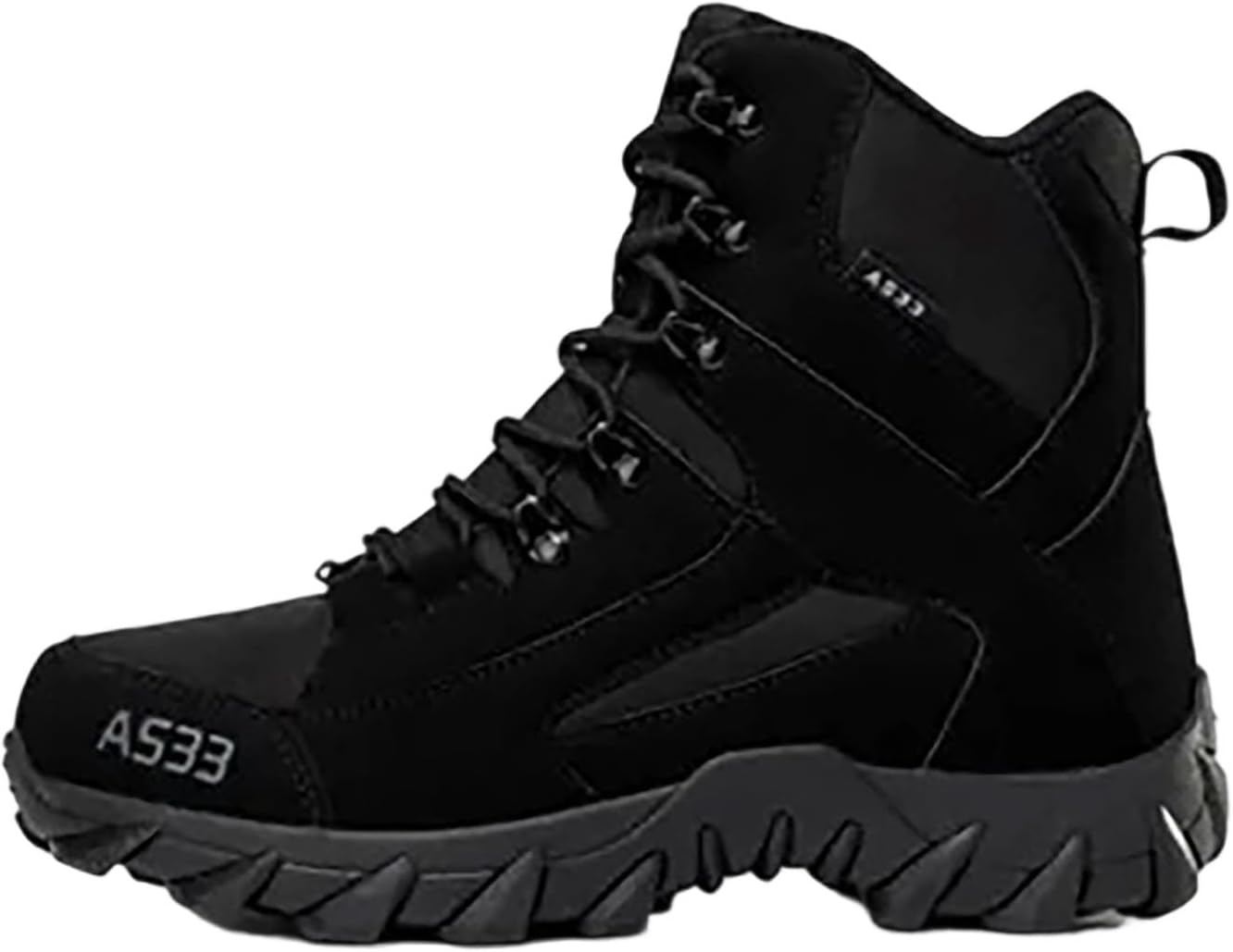 

Качественные мужские сапоги средней высоты, прочная обувь для работы на открытом воздухе, походов и тренировок с превосходным комфортом, поддержкой и улучшенными характеристиками Generic, черный