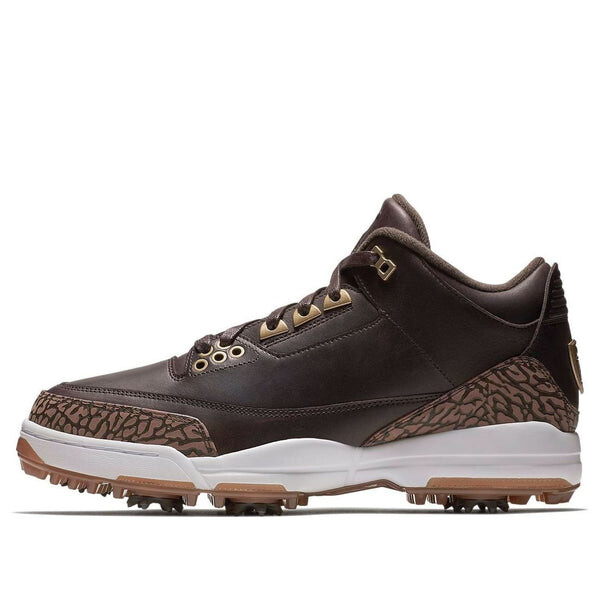 

Кроссовки 3 golf premium 'brown' Air Jordan, черный