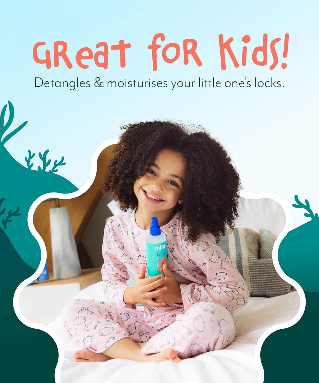 Детский спрей для распутывания волос Mini U Kids Detangler Spray с ароматом яблока Mini-U — фото 4