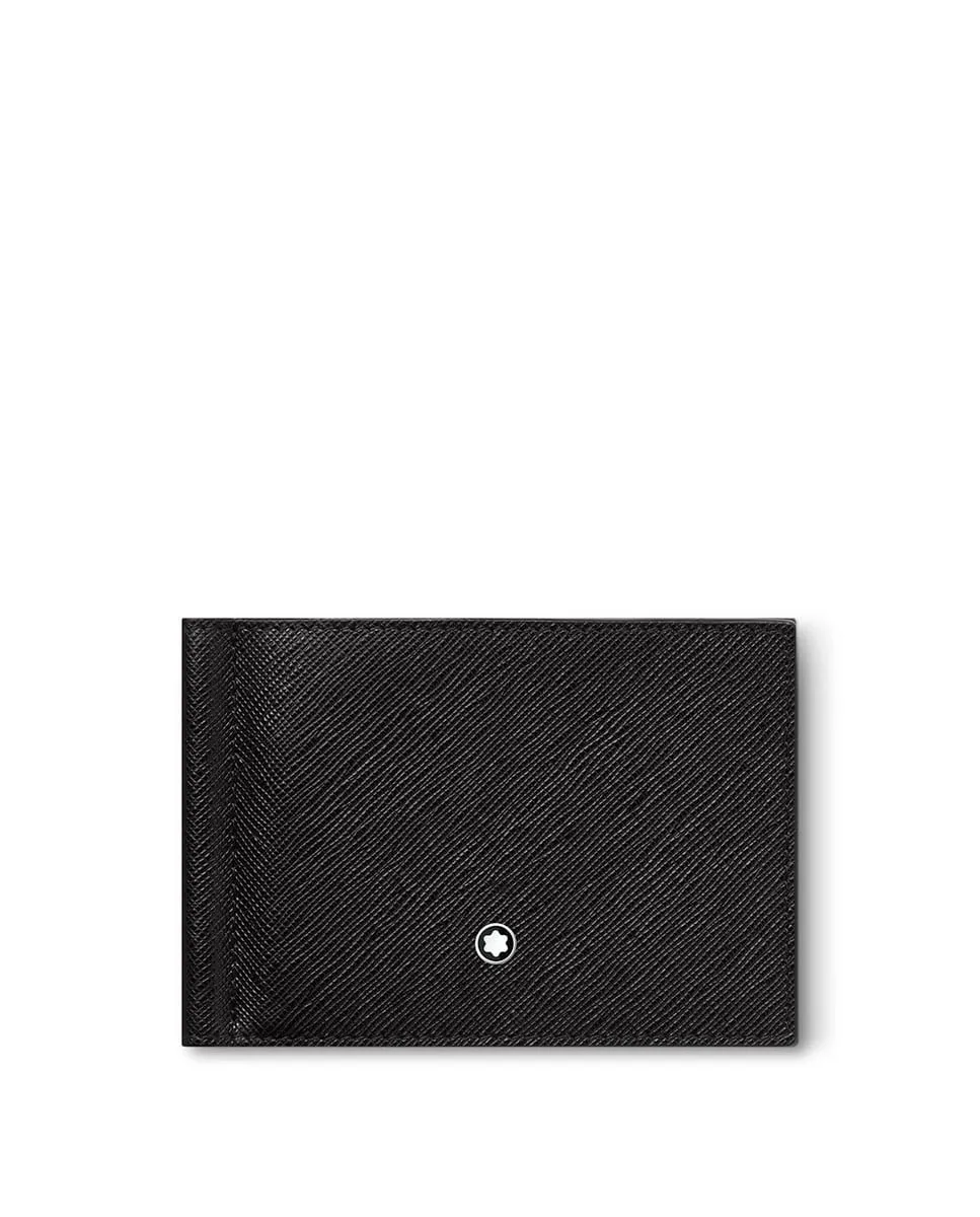 

Мужской черный кожаный кошелек Montblanc