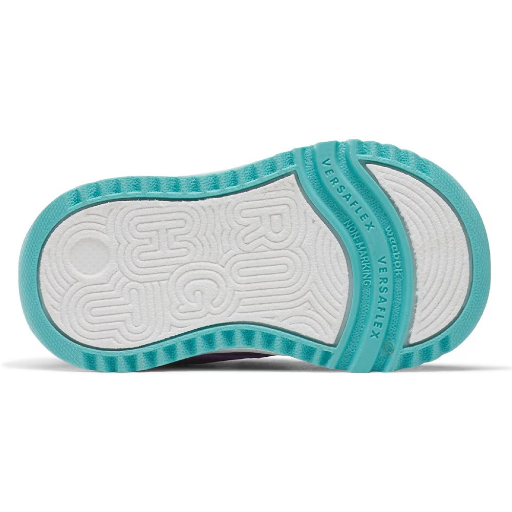 Детские кроссовки Weebok Clasp Low 2 Sneaker Toddler от Reebok, purple/aqua/white — фото 4