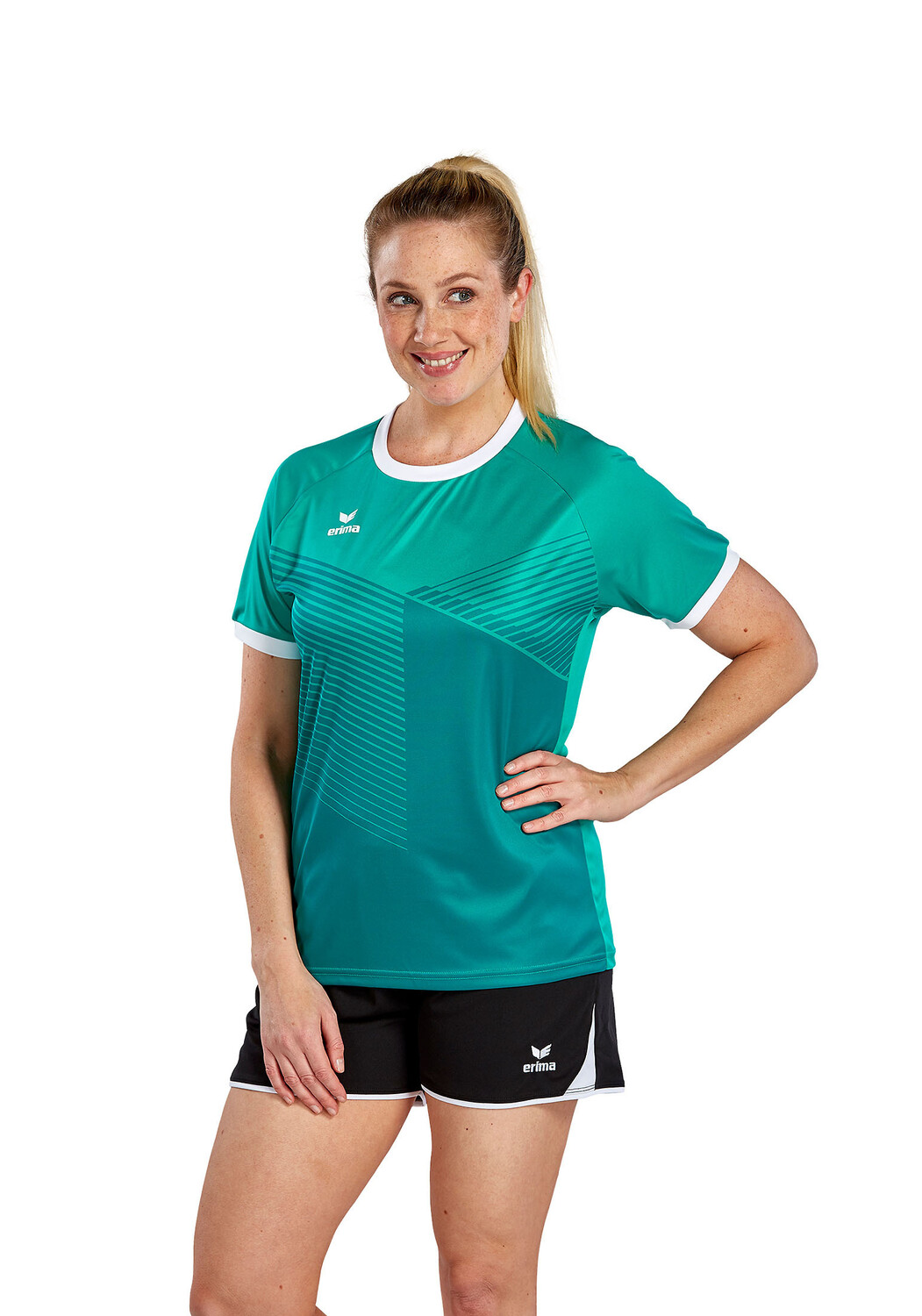 

Спортивная футболка erima Mantua Trikot, цвет columbia/weiß