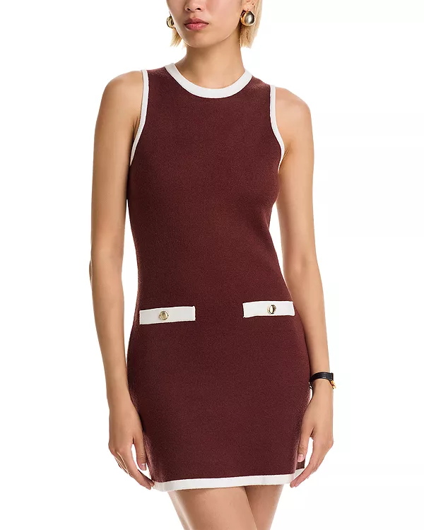 

Вязаное мини-платье Рути French Connection, коричневый