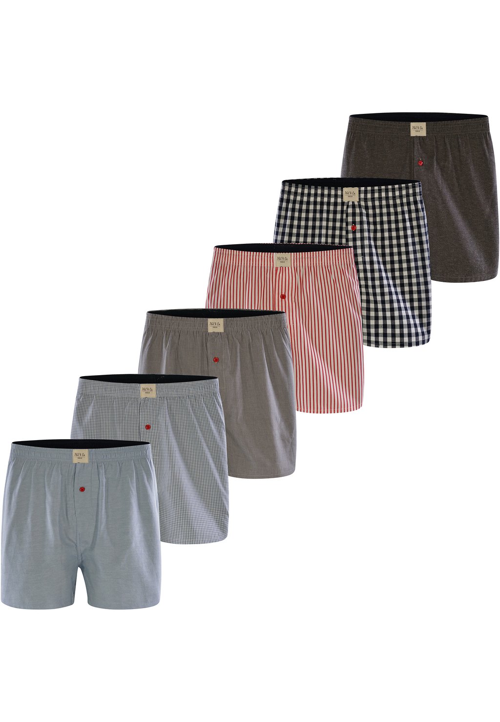 

Боксеры 6-PACK CLASSIC Phil & Co. Berlin, красный