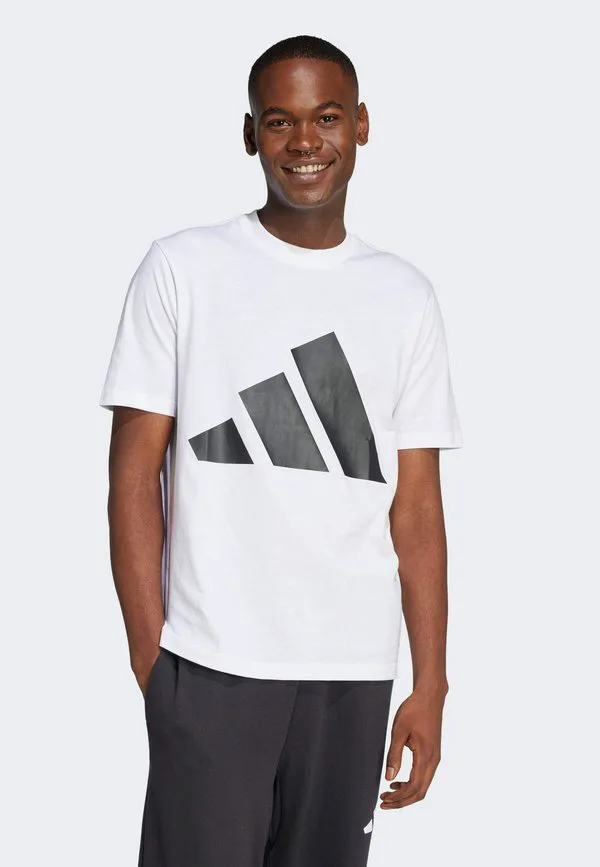 M bl sj t print tshirt Adidas Sportswear, White Black