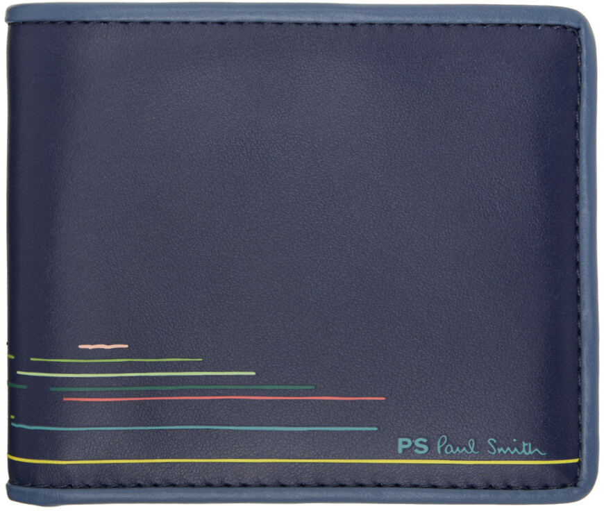 

Темно-синий кошелек двойного сложения Ps By Paul Smith