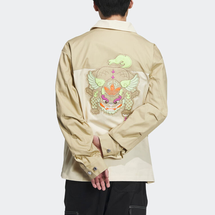 Куртка-рубашка Adidas Originals, бежевый — фото 3