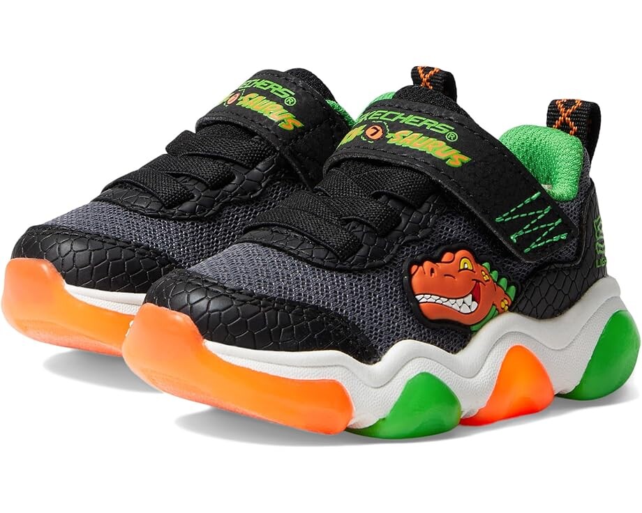 

Кроссовки SKECHERS KIDS Mighty Glow 2.0, цвет Black/Orange