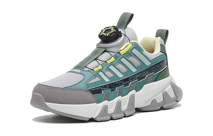 Кроссовки Anta kids Kids Lifestyle Shoes GS Low-top Grey/Green — фото 2