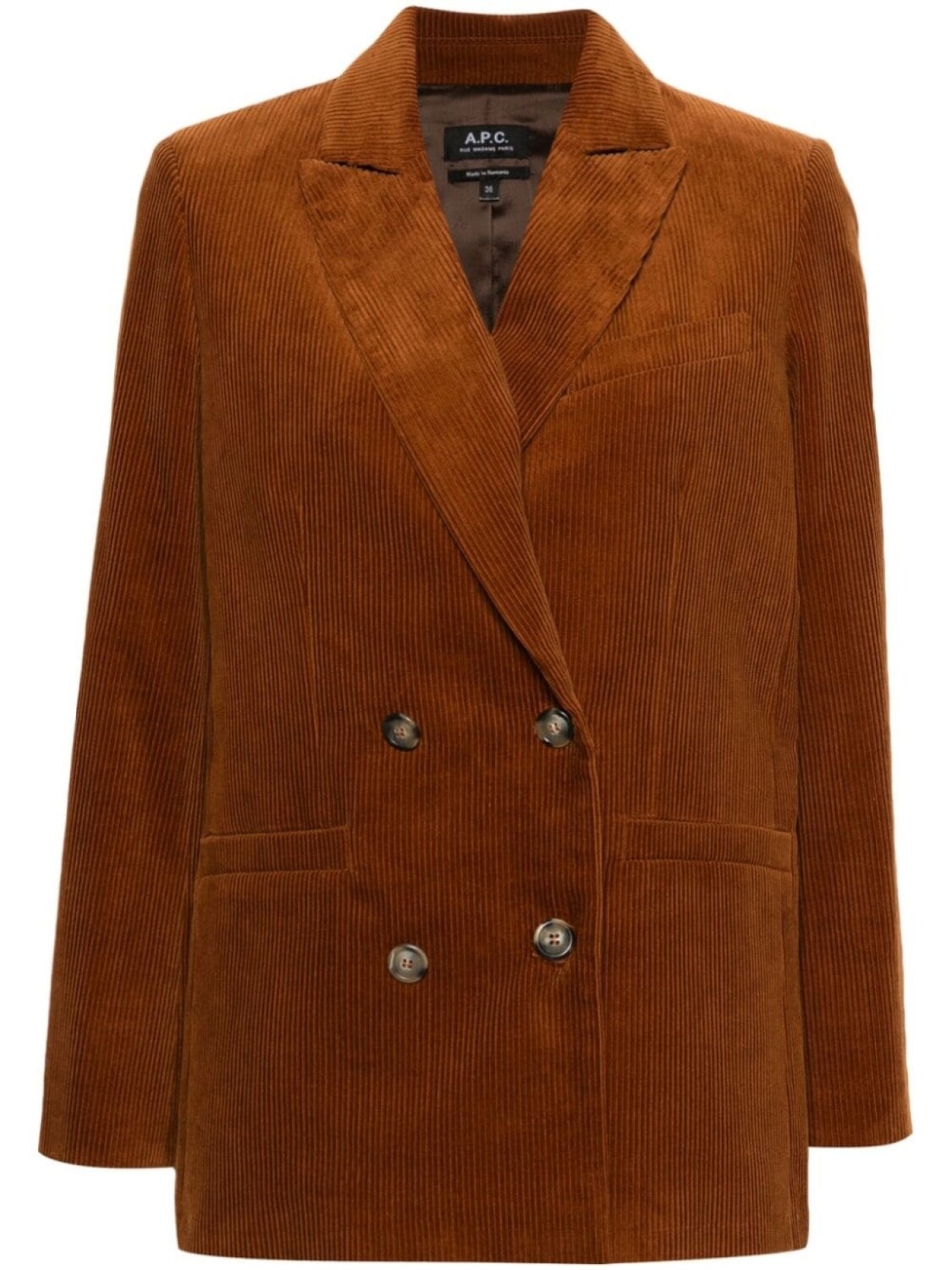 

A.P.C. вельветовый блейзер Люси, коричневый
