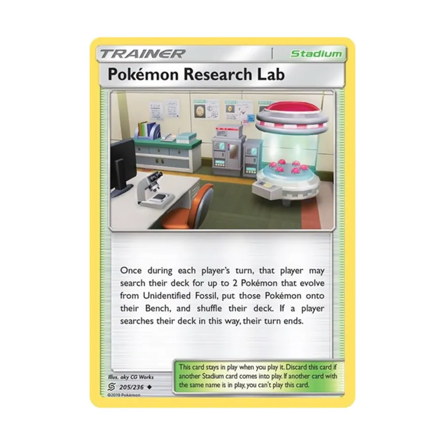 

CCG Лаборатория исследования покемонов (U) № 205/236, Pokemon - SM - Unified Minds - Singles