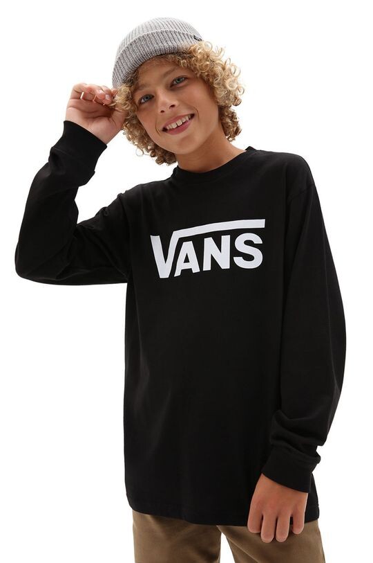 

Футболка с длинным рукавом для детей 122-174см. Vans, черный