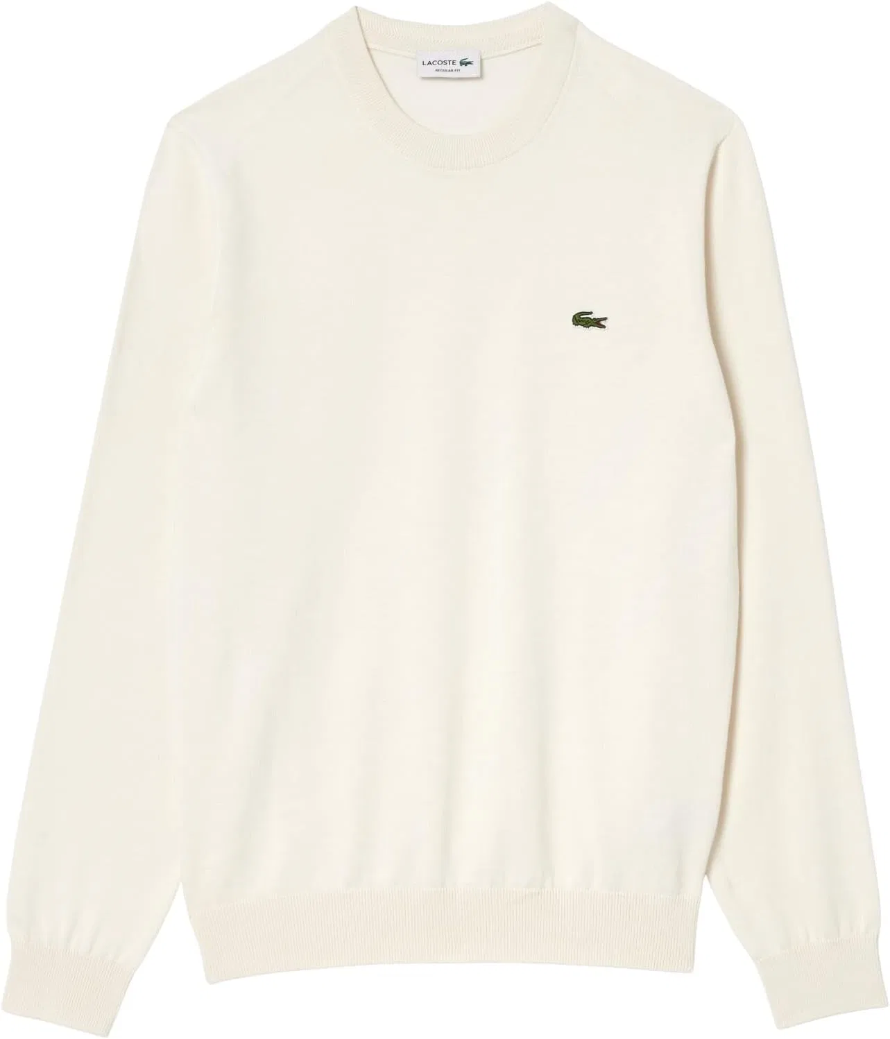 Свитер Lacoste мужской Monochrome с круглым вырезом из хлопка, Flour — фото 4