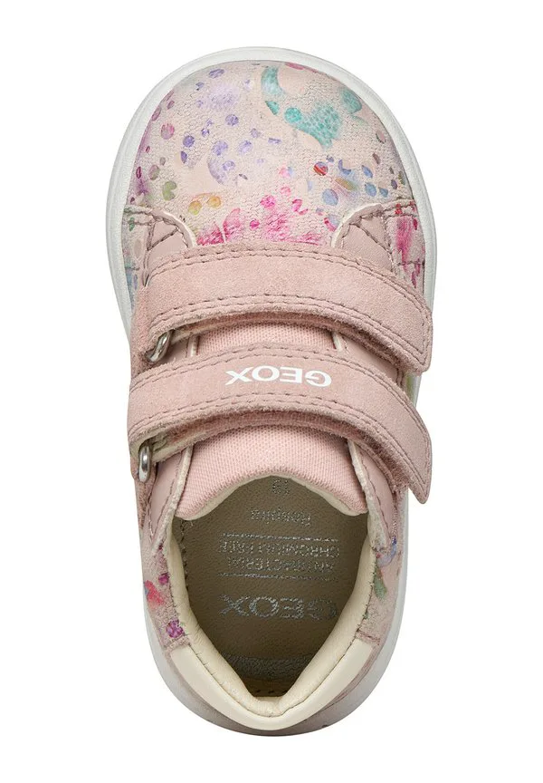 Баскетбольные кроссовки на липучках Geox, Light Rose Multicolor — фото 3