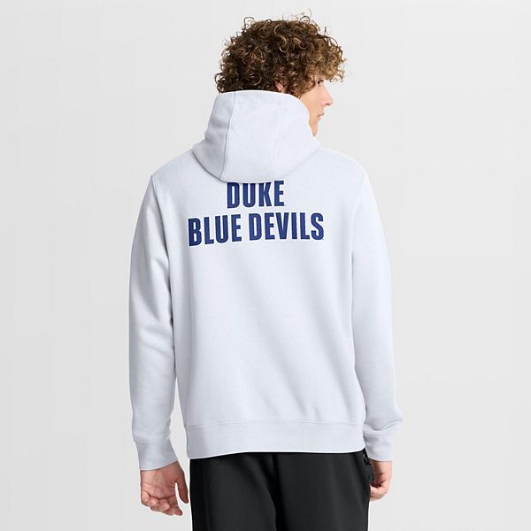 Мужской белый баскетбольный худи duke blue devils two-hit club fleece Nike — фото 3