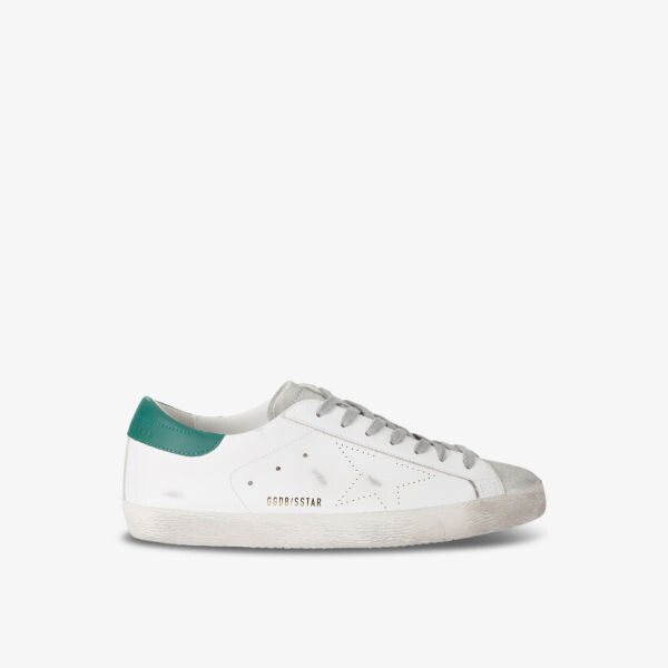 

Низкие кожаные кроссовки с логотипом Super-Star Golden Goose, зеленый