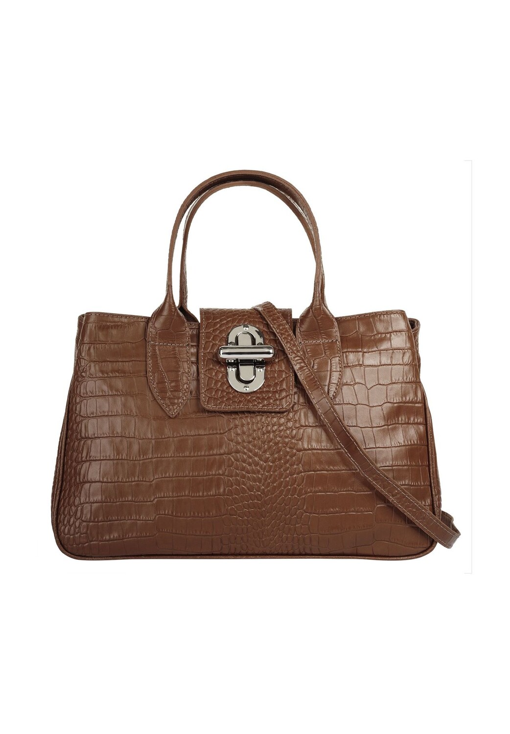 

Сумочка, натуральная кожа, производство Италия Cluty, цвет Cognac