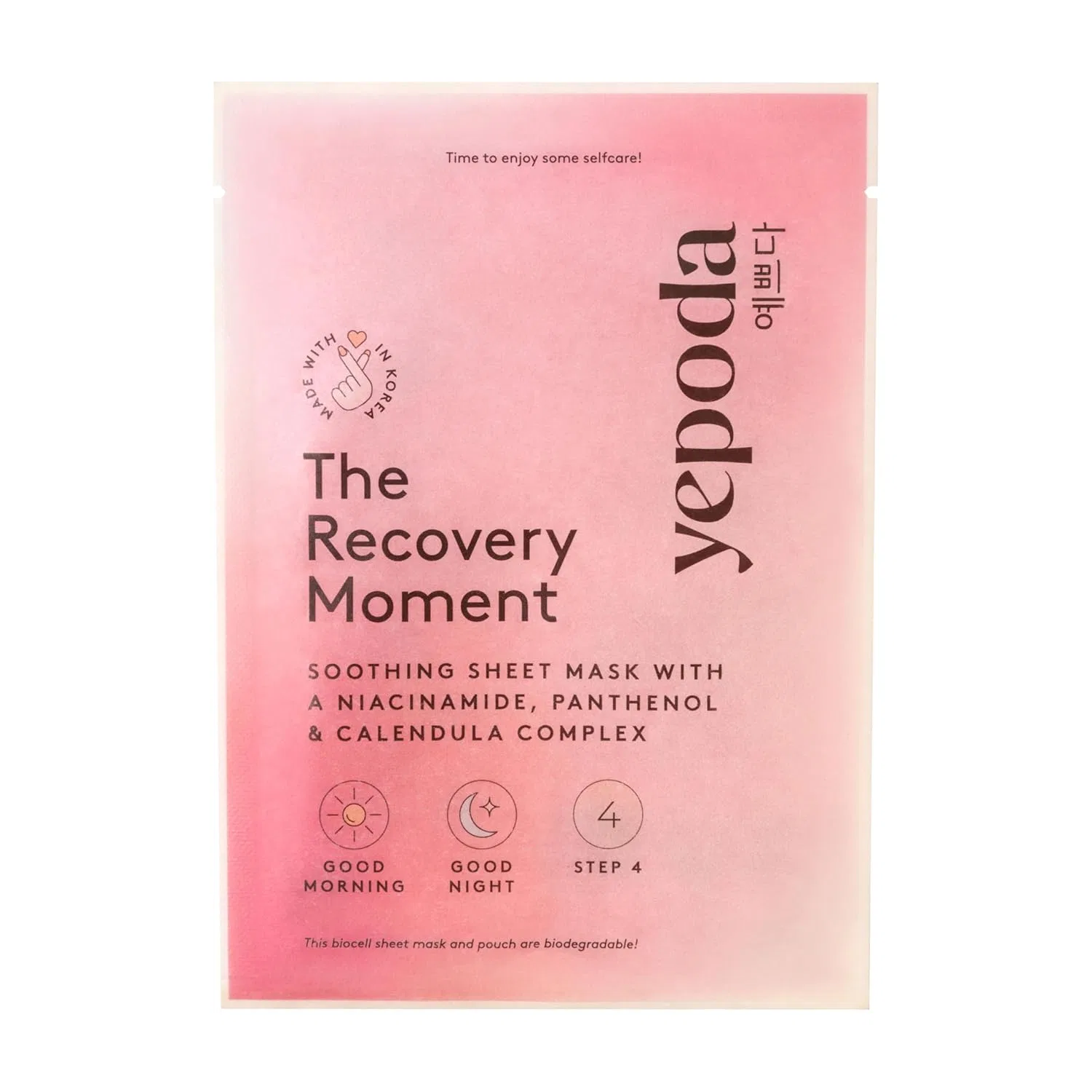 Успокаивающая тканевая маска с ниацинамидом «The Recovery Moment» от Yepoda Yepoda