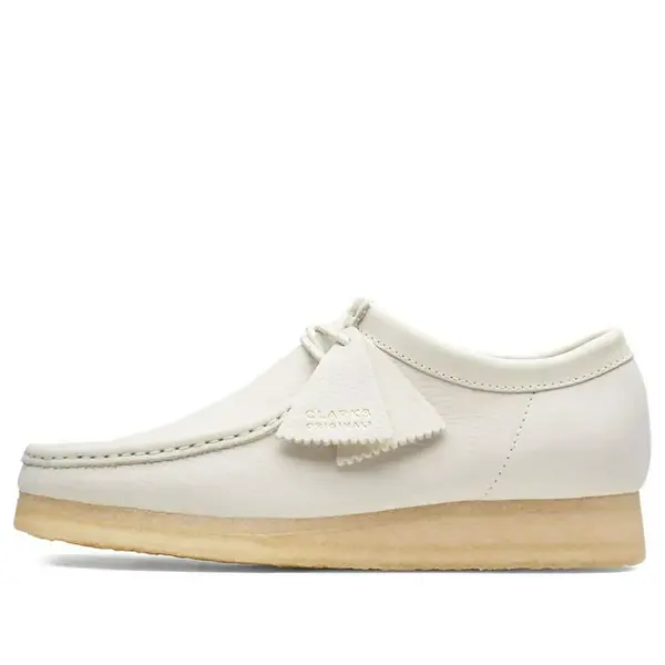 

Кроссовки wallabee 'off white nubuck' Clarks, белый