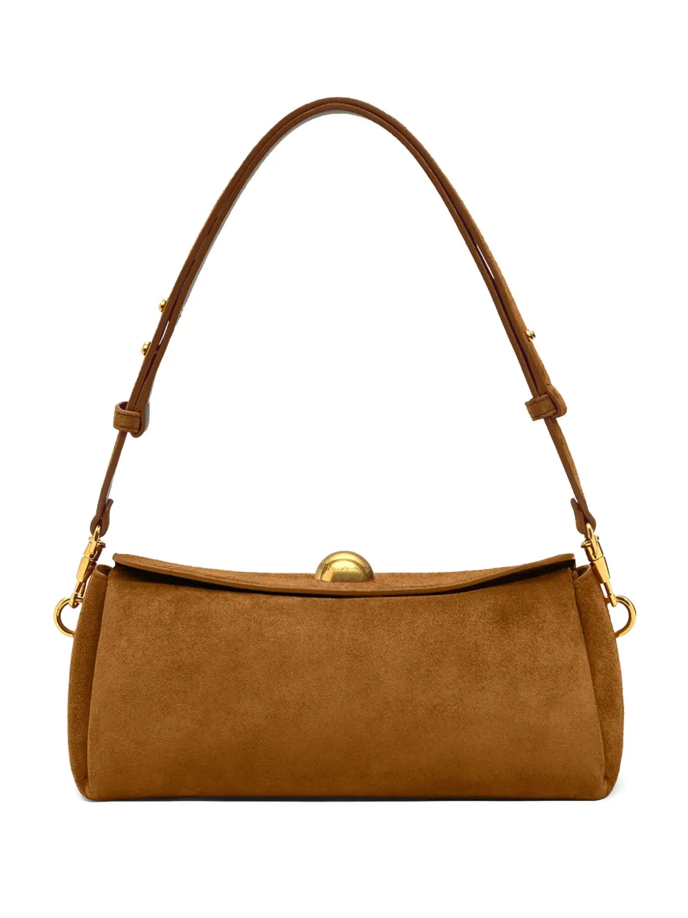 

Замшевая сумка на плечо Ami Paris, коричневый