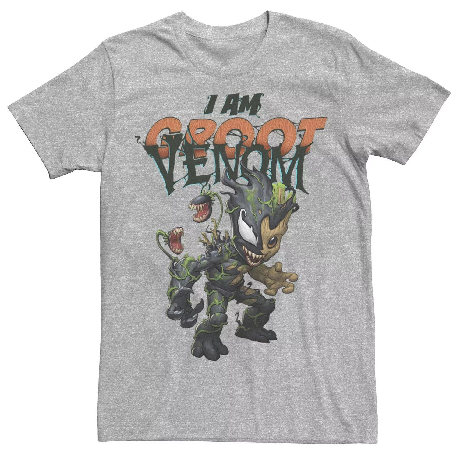 

Мужская футболка с портретом Marvel I Am Groot Venom Licensed Character