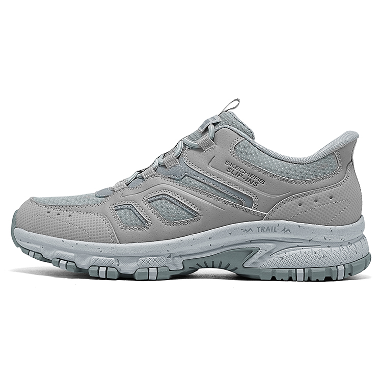 

Мужские кроссовки для походов на открытом воздухе, серые, низкие Skechers, Gray